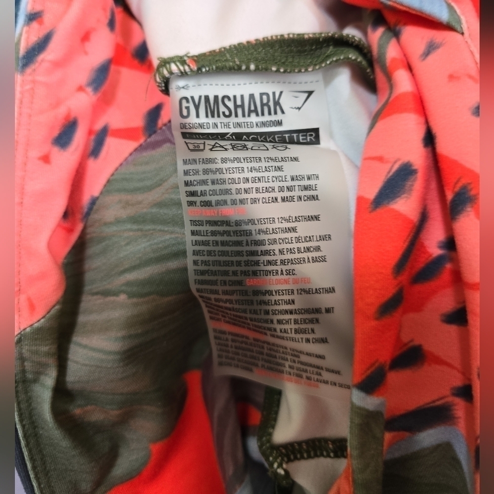 Gymshark Nikki Blakketter Limited Edition Olive Pineapple Leggings Small V Waist - Picture 9 of 12